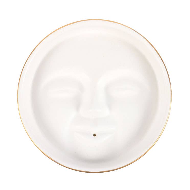 Moon Face Incense Stick Holder