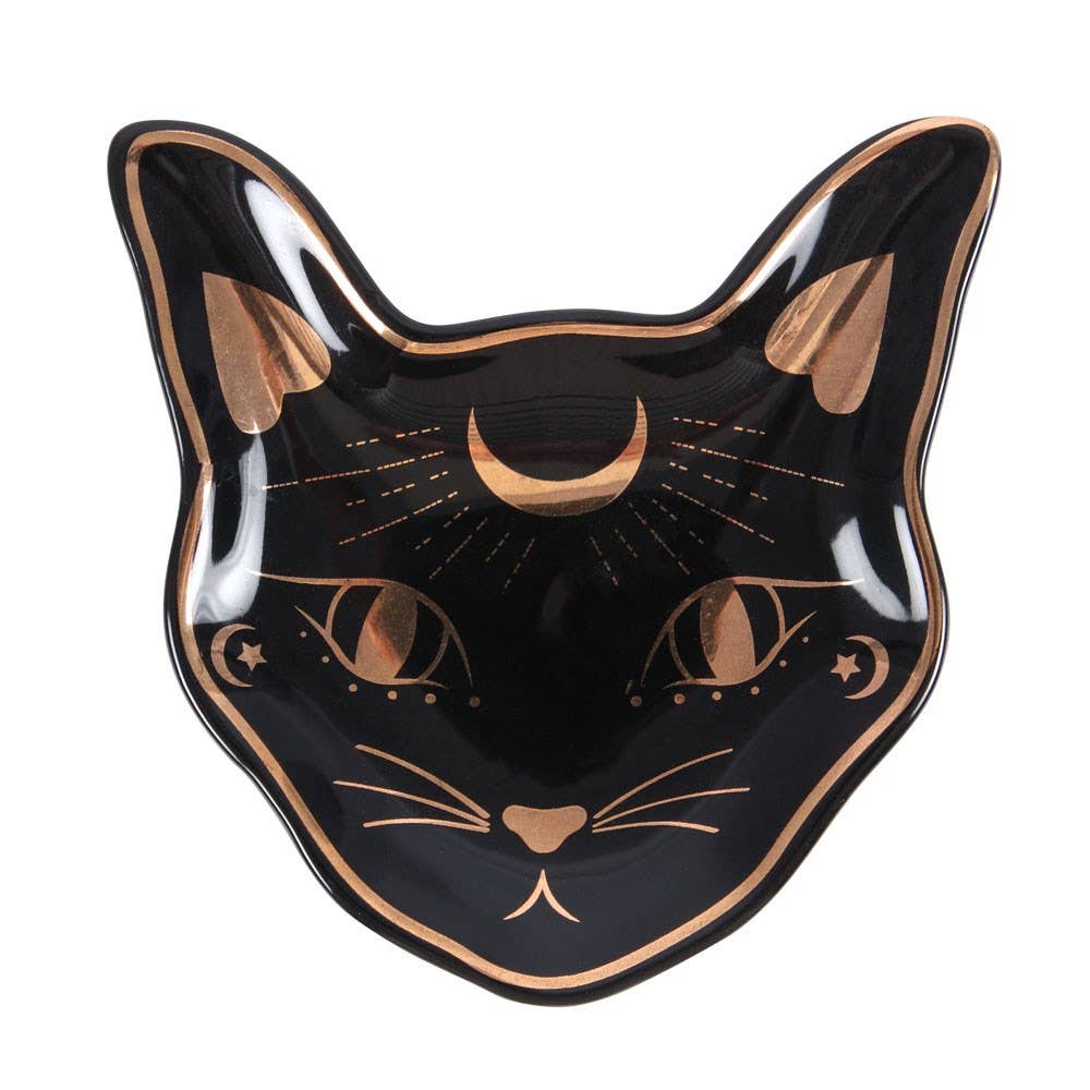 Black Cat Mystic Trinket Dish