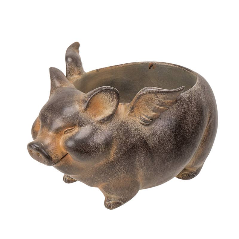 When Pigs Fly Pig Planter