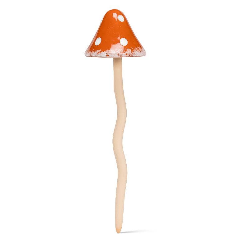 Extra Large Wobbly Dot Mushroom Stake-4 Assorted-14"H