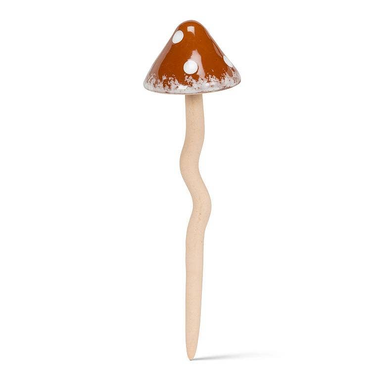 Medium Wobbly Dot Mushroom Stake-4 Assorted-9"H