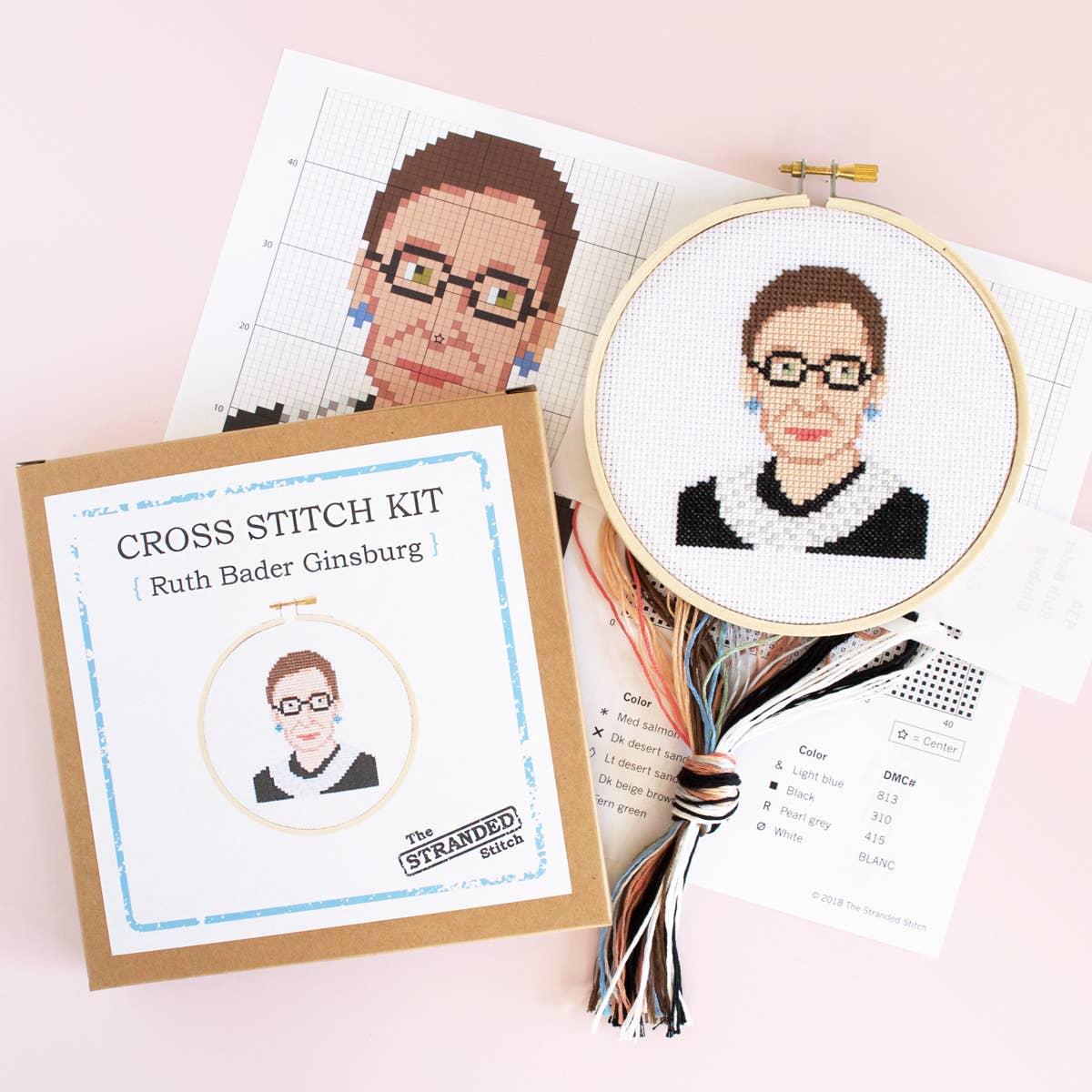 Ruth Bader Ginsburg Cross Stitch Kit