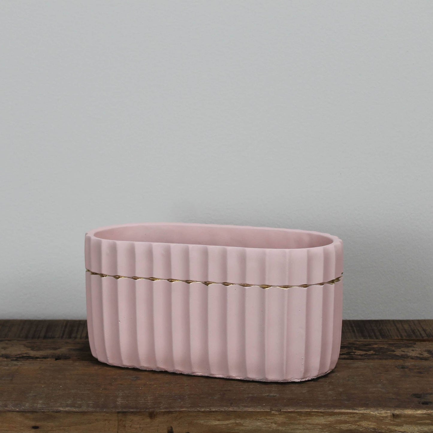 Skylar Pink Oval Pot