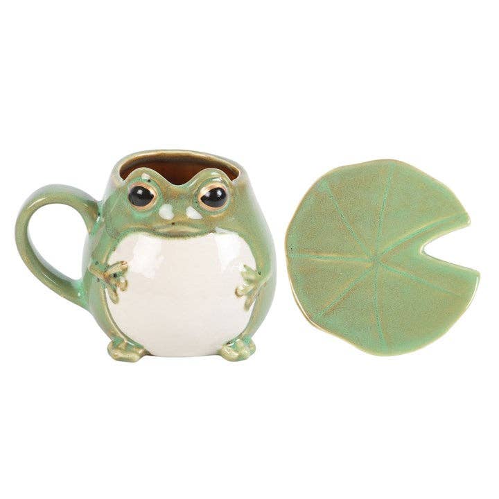 Frog Mug and Lily Pad Saucer