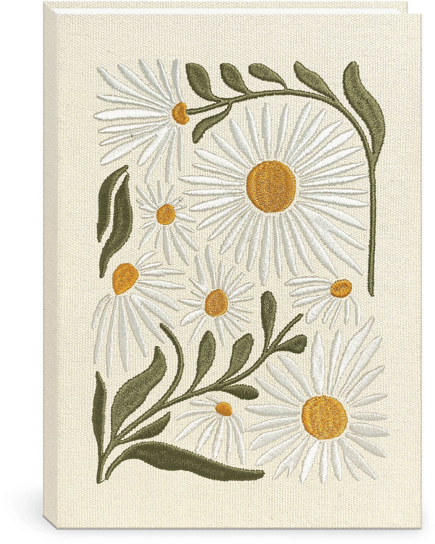 embroidered daisy journal