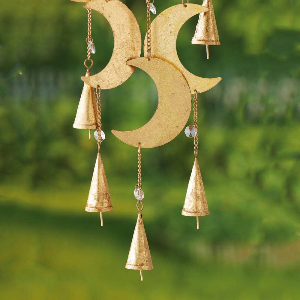 Crystal Moon Recycled Iron Chime