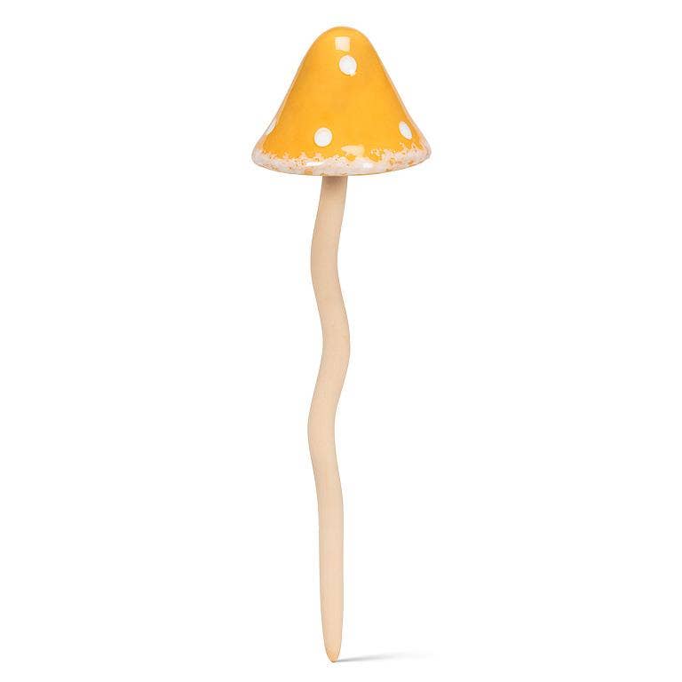 Extra Large Wobbly Dot Mushroom Stake-4 Assorted-14"H