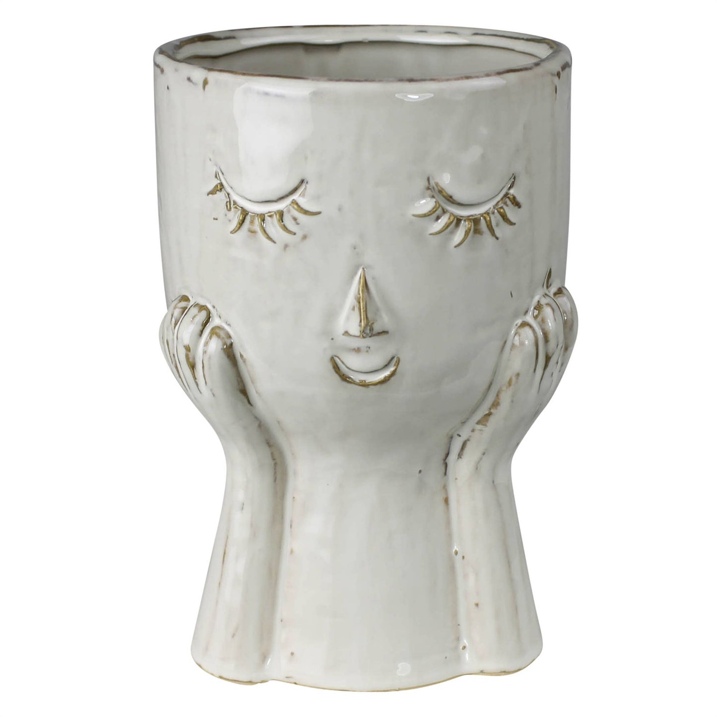 ceramic face pot