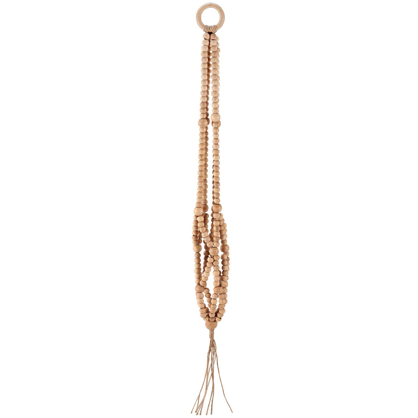 Wood Bead Plant Hanger
