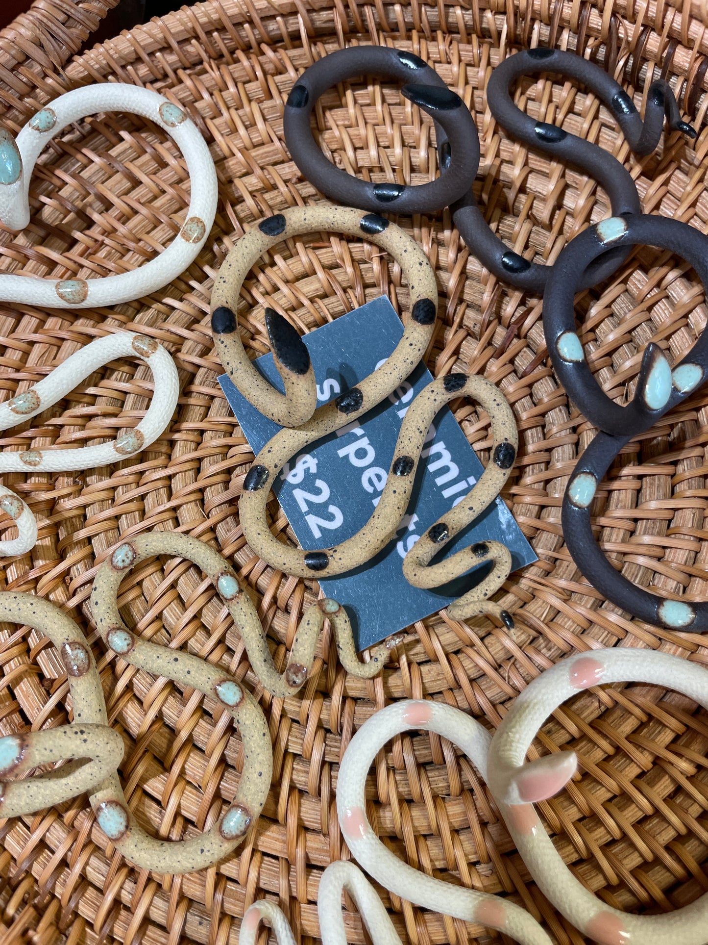 sm. ceramic serpent/snake