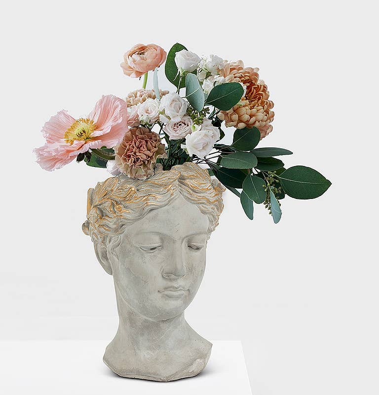 Woman Head Planter lg