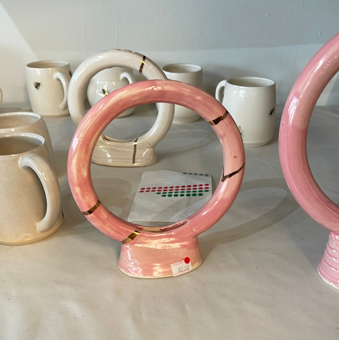 Small pink vase