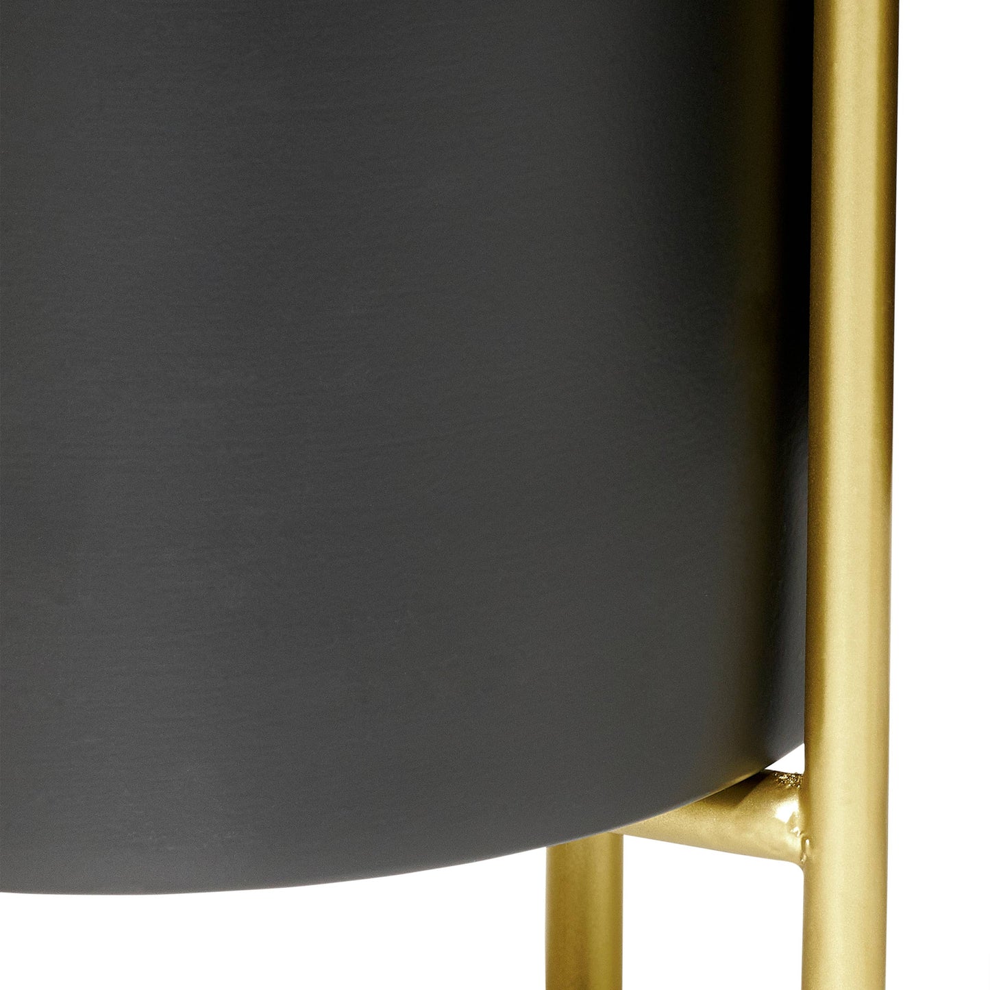 Black Planter w/ Gold Stand