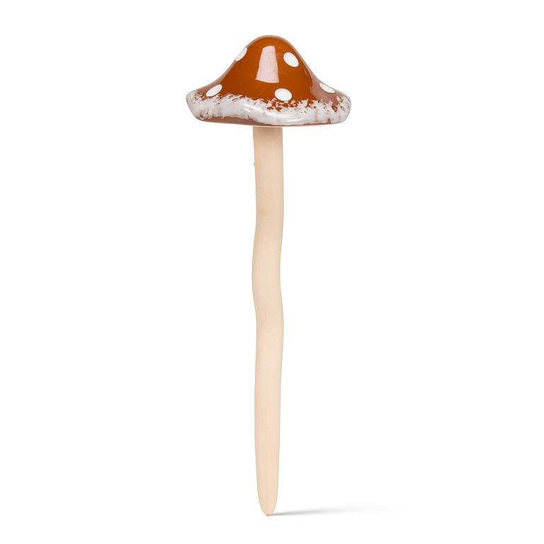 Large Wobbly Dot Mushroom Stake-4 Assorted-10.5"H