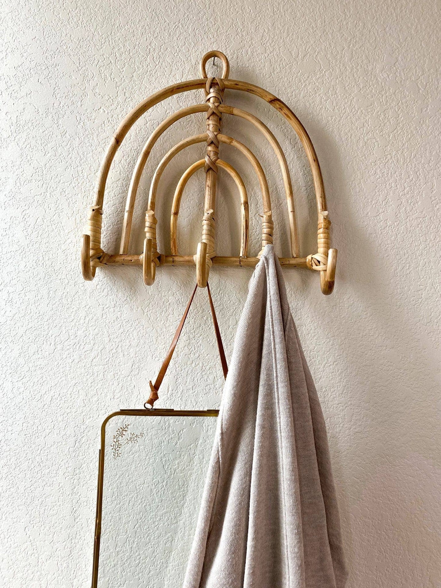 Arched Rattan Wall Hanging