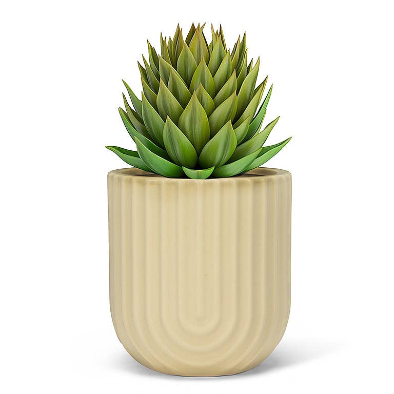 Ridged Small Planter-4.5"D