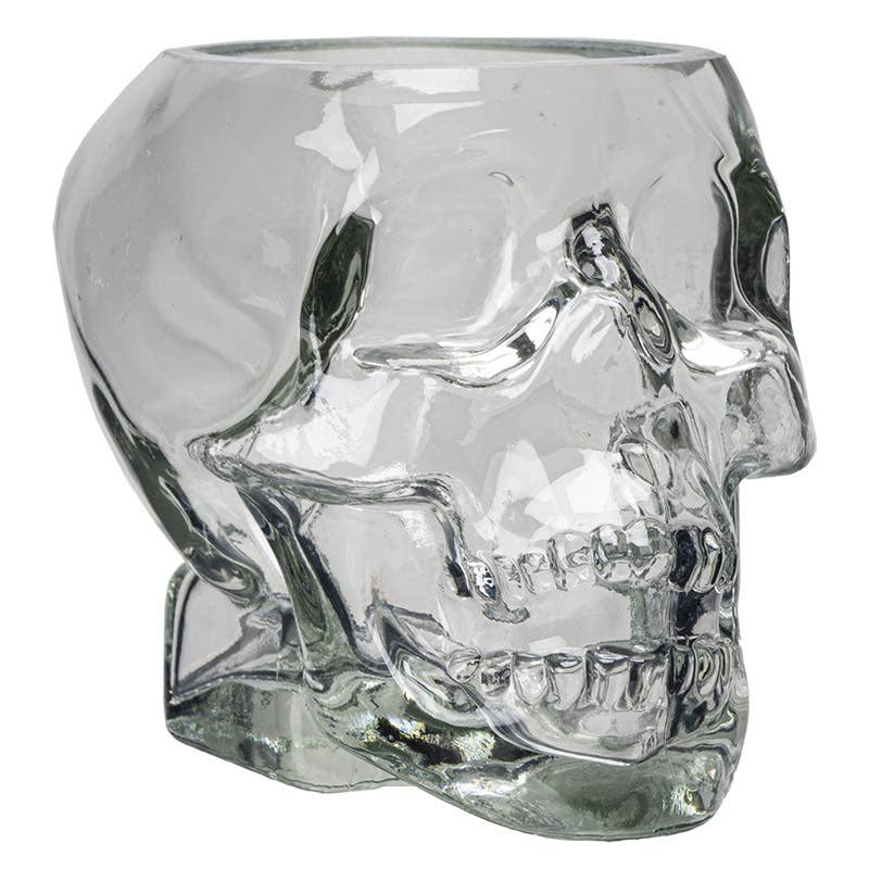 Skull Glass Utility Holder