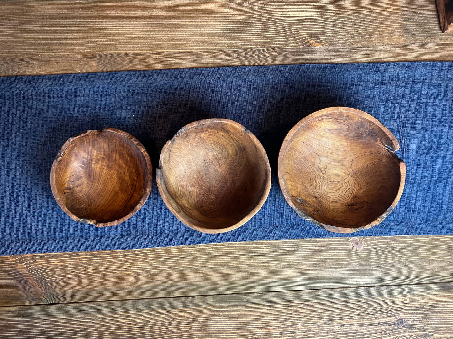 Live Edge Bowls - Nesting Set of 3