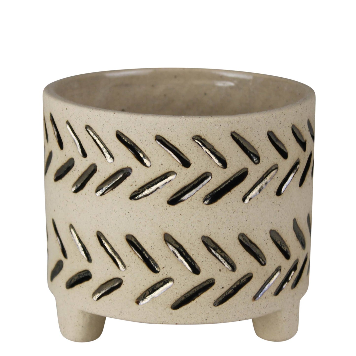 Luther Cachepot, Stoneware - Sm