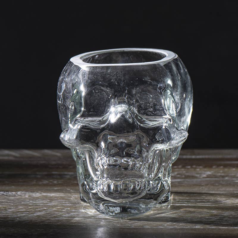 Skull Glass Utility Holder