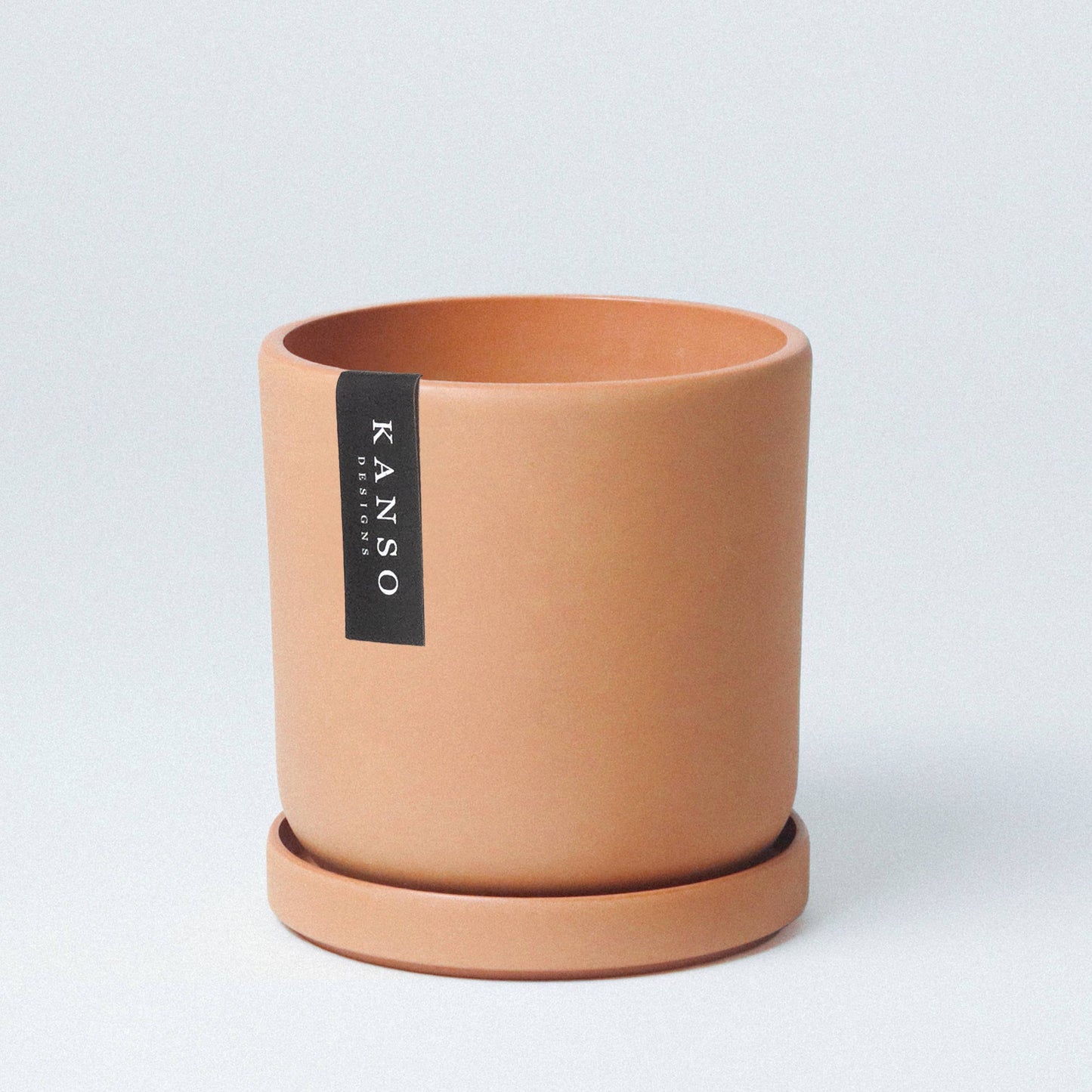 Mustard Seed & Dusted Clay Planters & Saucers