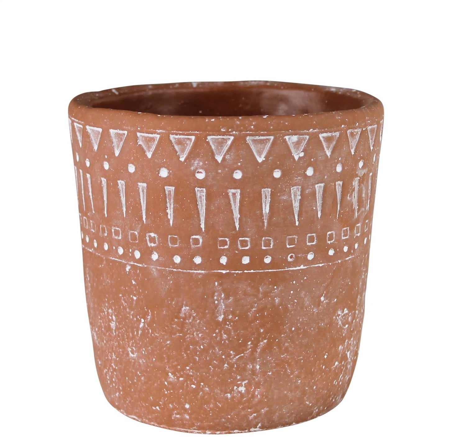 Lima Cachepot, Cement, Terra Cotta - Sm