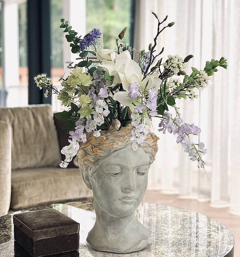 Woman Head Planter lg