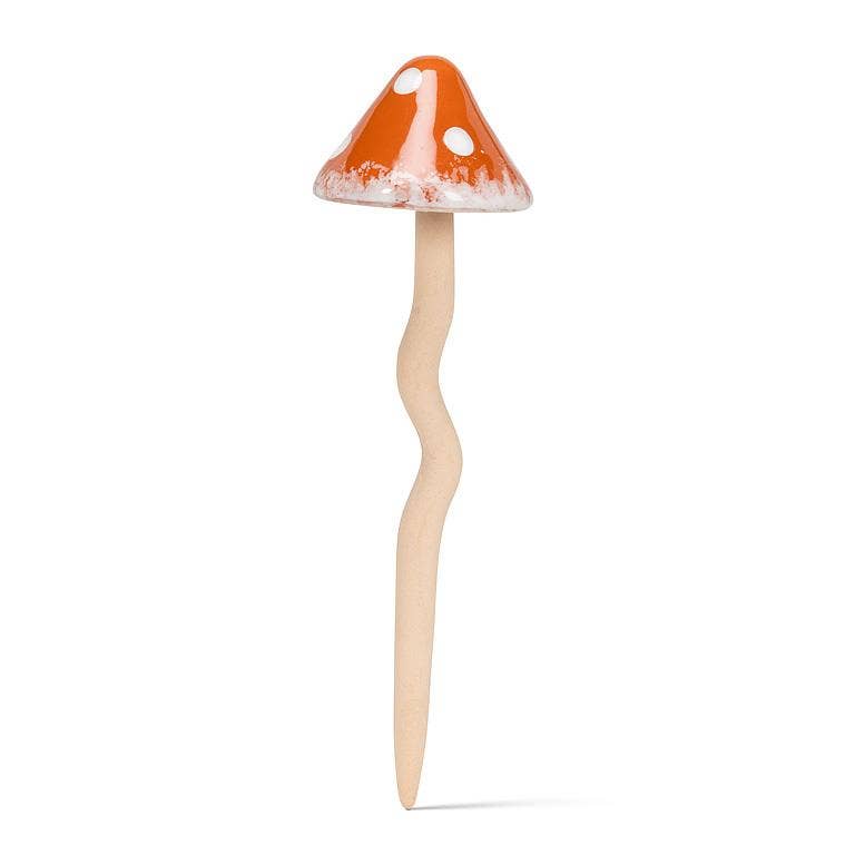 Medium Wobbly Dot Mushroom Stake-4 Assorted-9"H