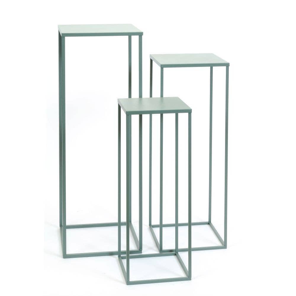 tall green plant stand