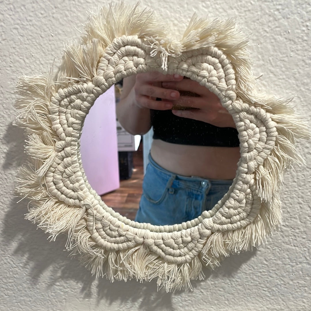 Macrame mirror @ $34