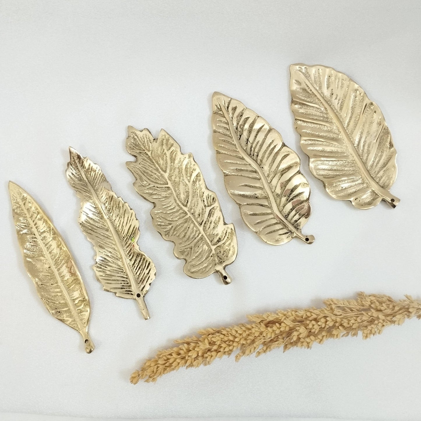 Brass Incense Holder Leaf