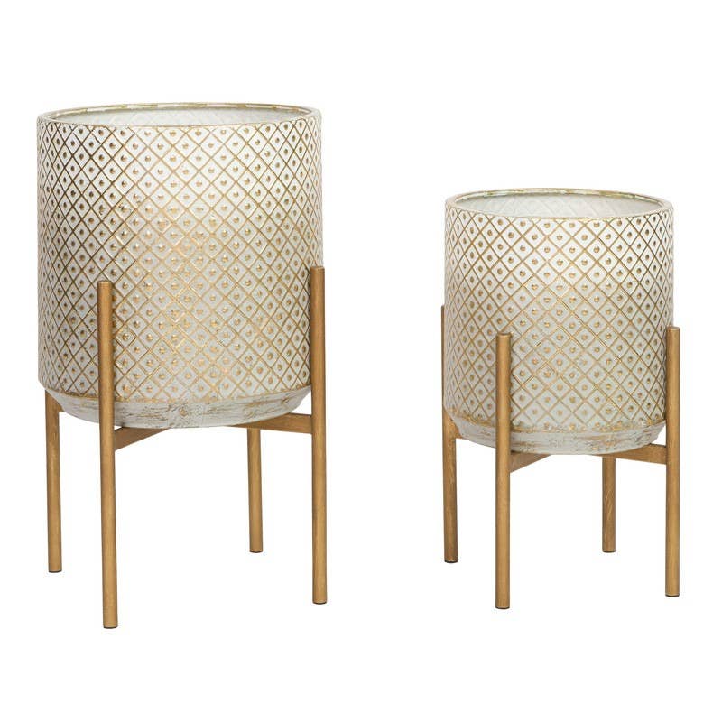 Lacey Bronze Planter