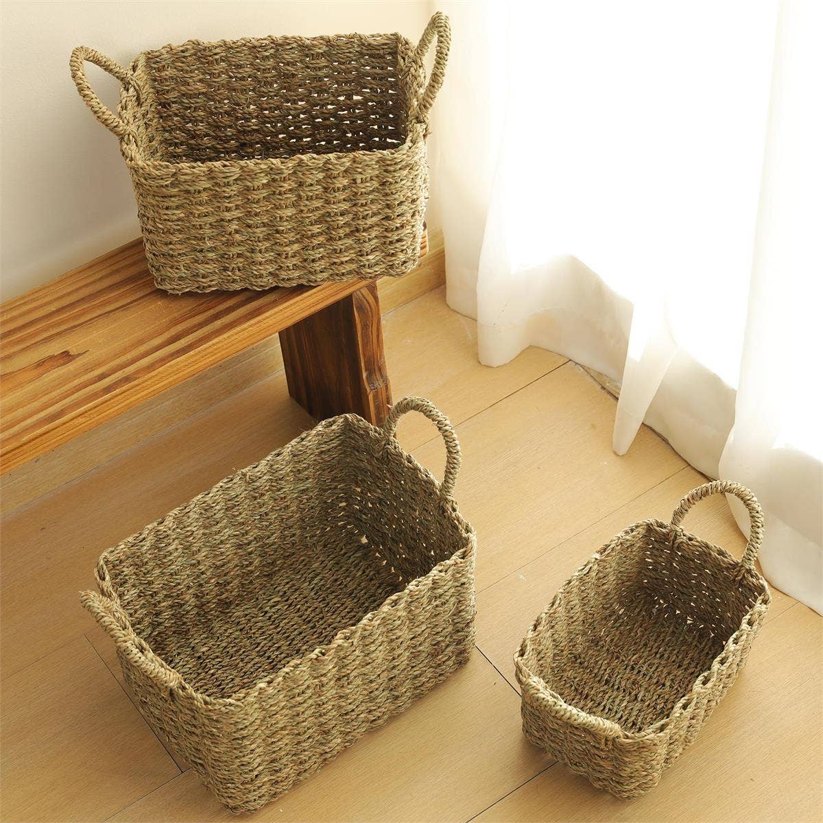 Natural Grass Storage Basket