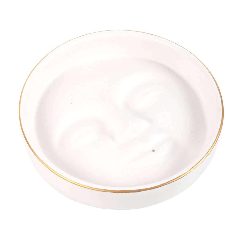 Moon Face Incense Stick Holder
