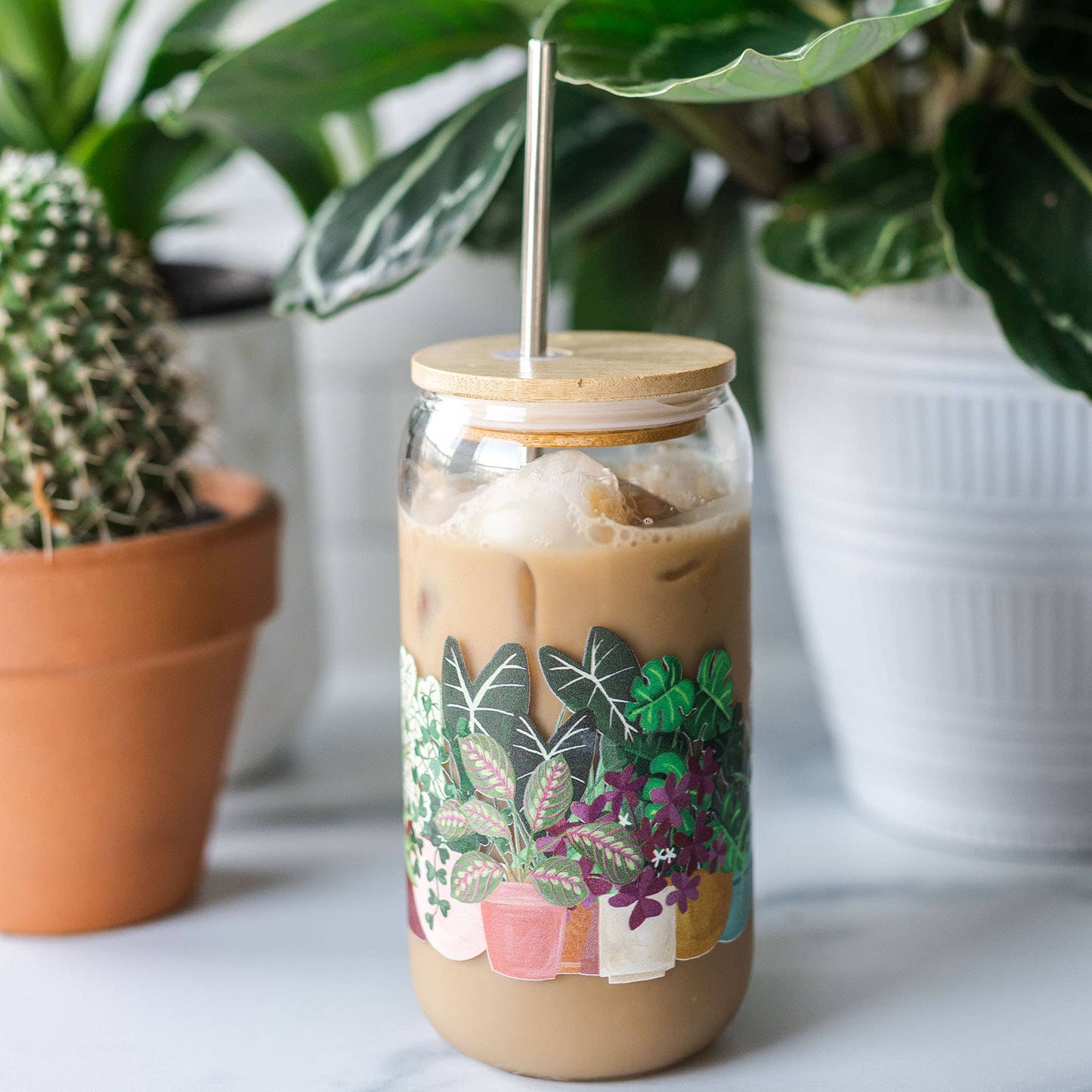 Houseplants Glass Can