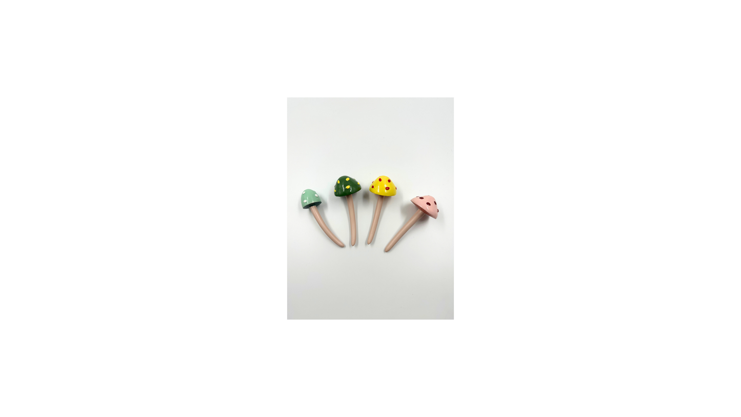 Plant Stakes Toadstools-4 Pack