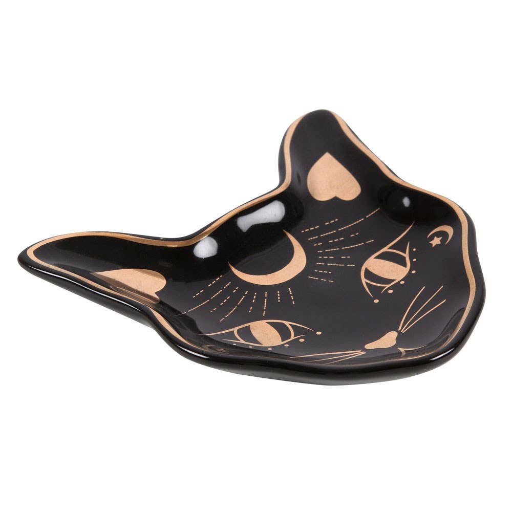 Black Cat Mystic Trinket Dish