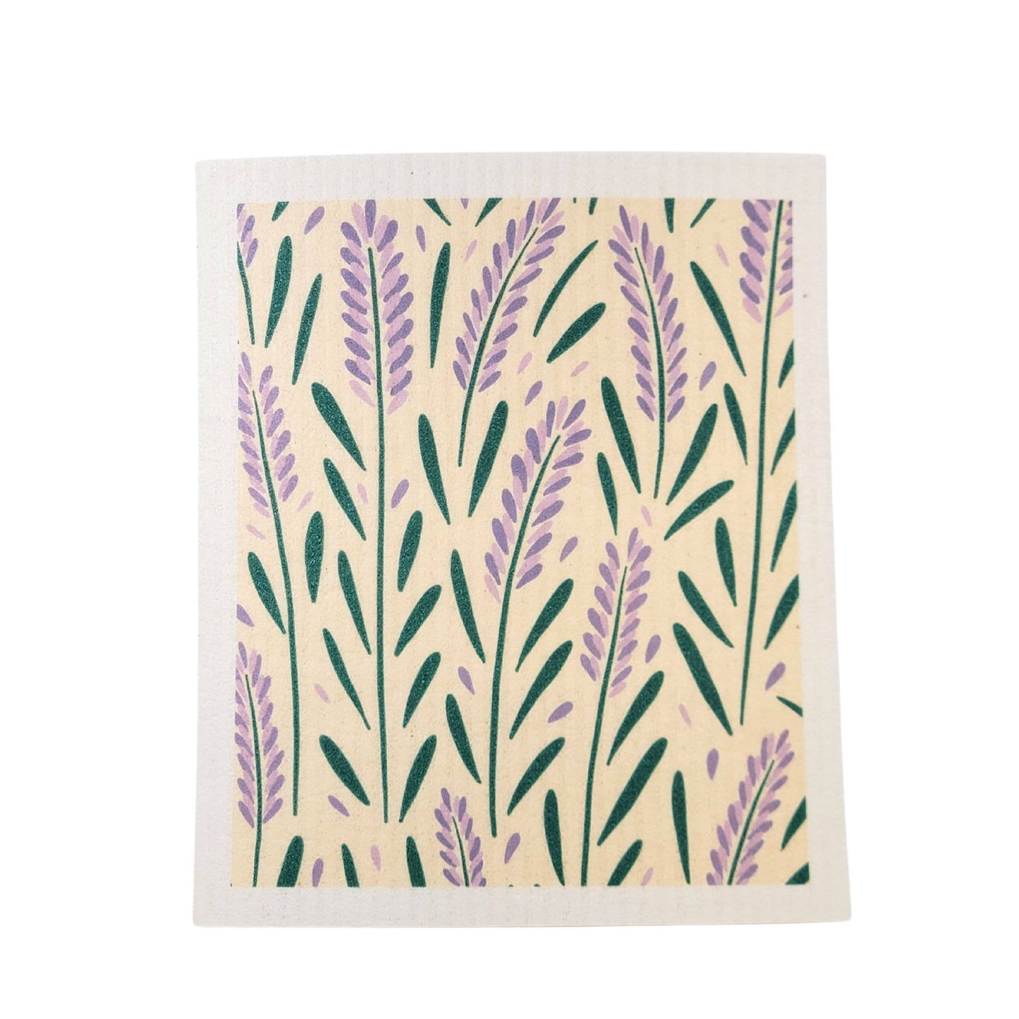 Lavender Patterned Swedish Dishcloth