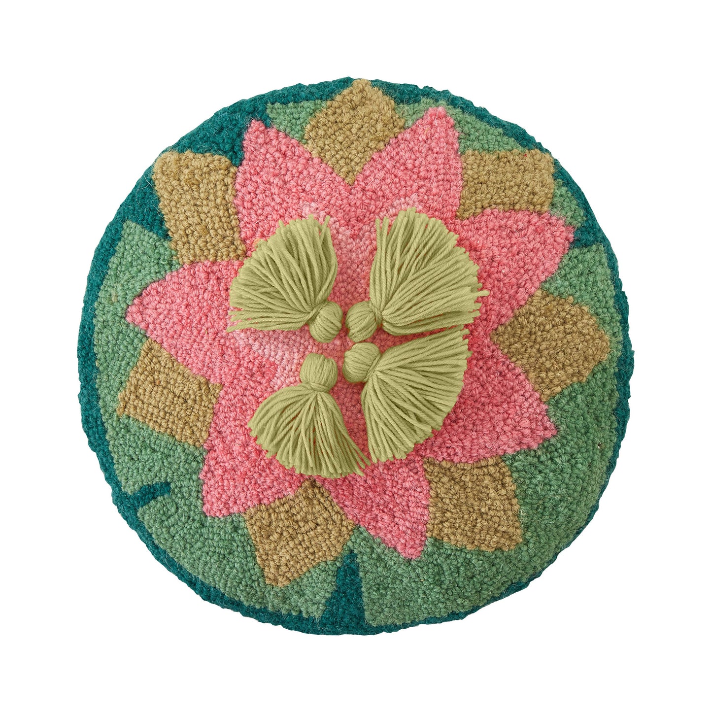 No Mud No Lotus With Tassels Hook Pillow - Jungalow