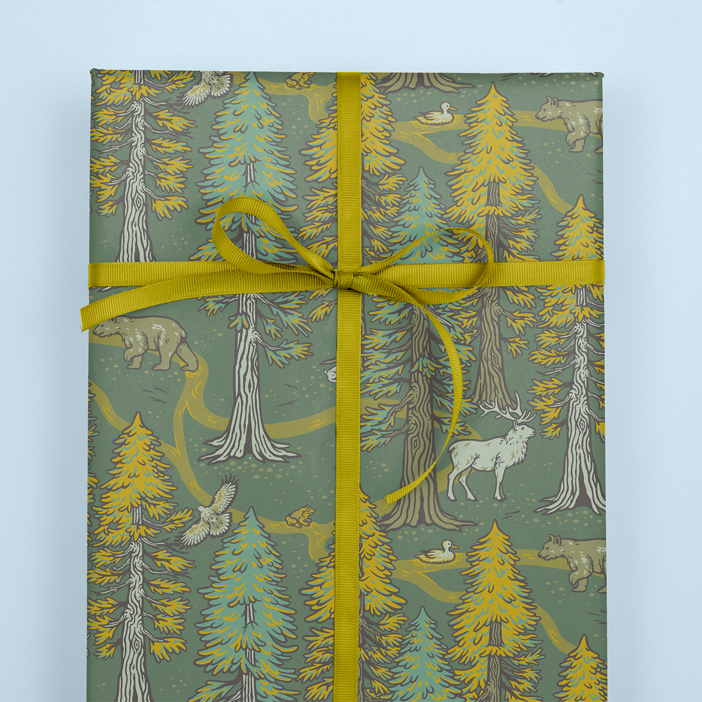 Recyclable Gift Wrap / Wrapping Paper: Redwoods