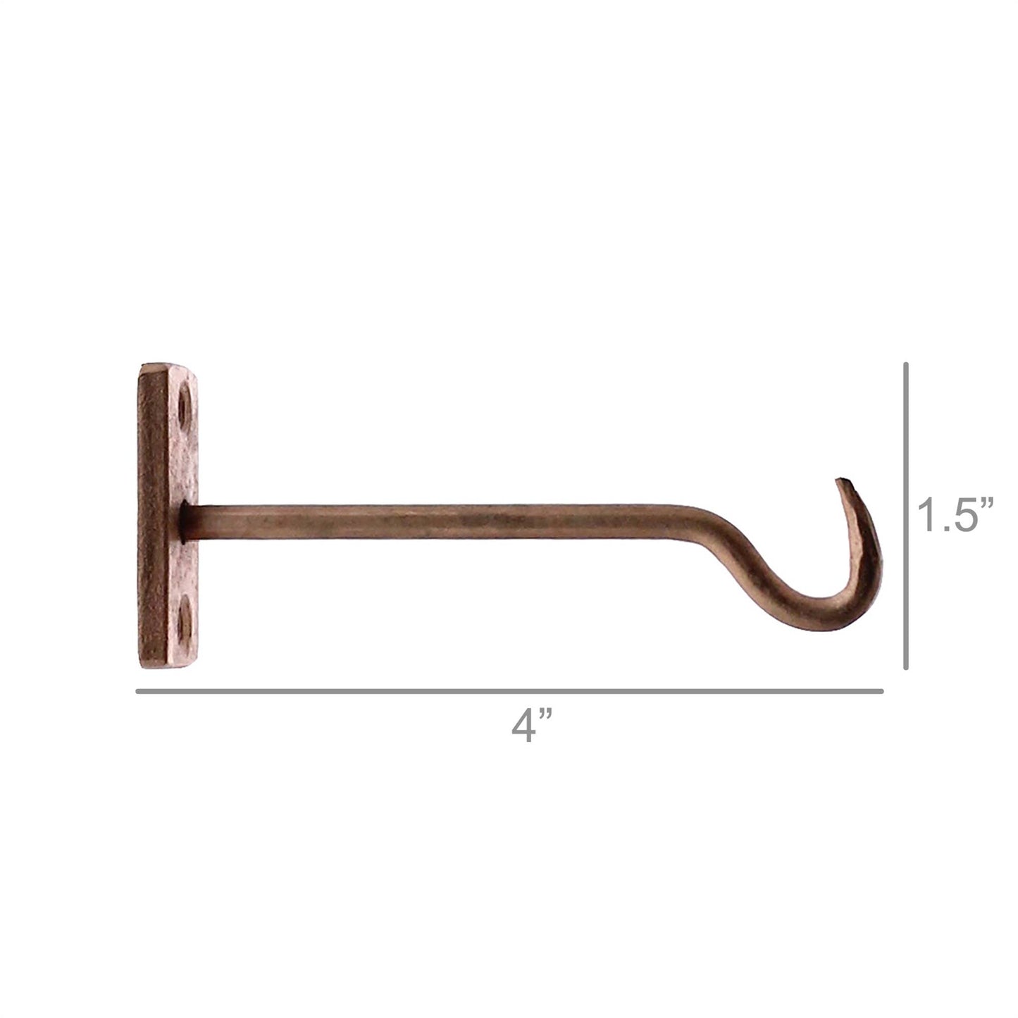 Bijou Hook - 4 in - Copper. Weight capacity up to 10 pounds
