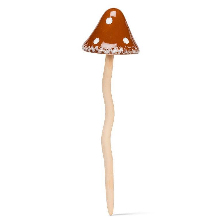 Extra Large Wobbly Dot Mushroom Stake-4 Assorted-14"H
