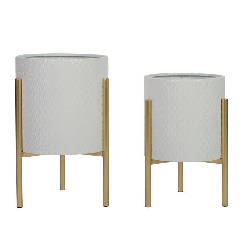 Gianna Modern White Planter