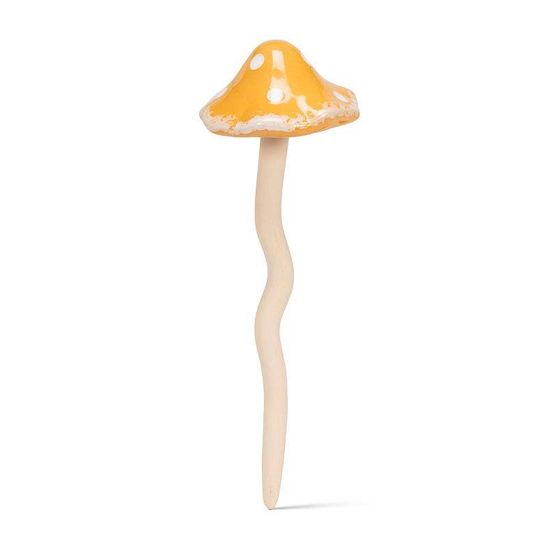 Large Wobbly Dot Mushroom Stake-4 Assorted-10.5"H