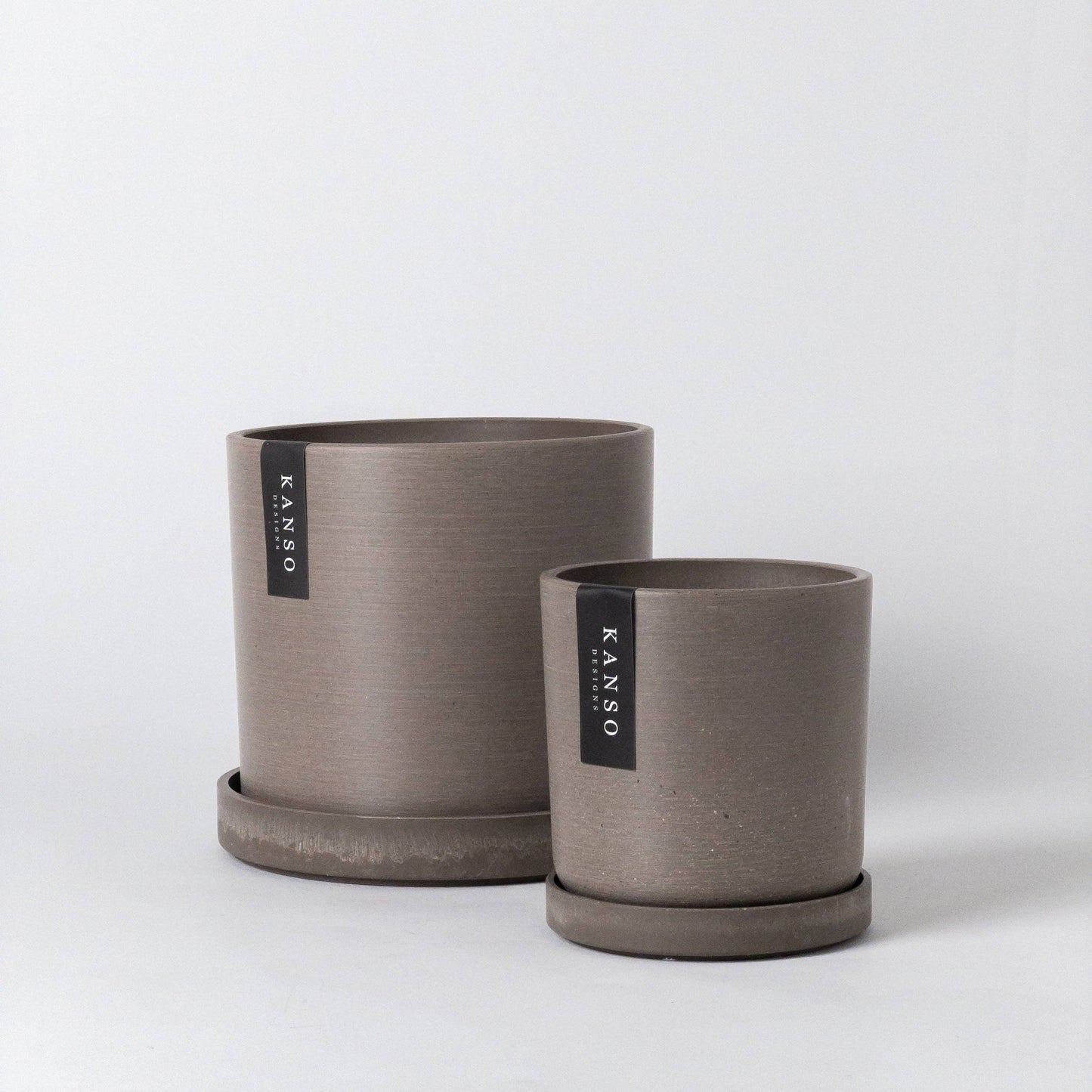 Signature Earth Tone Planters & Saucer