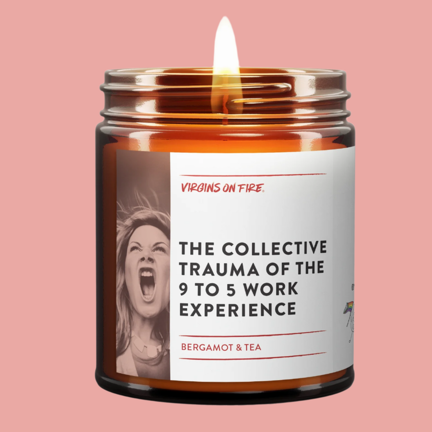 Collective Trauma of the 9-5 Work Experience Soy Candle