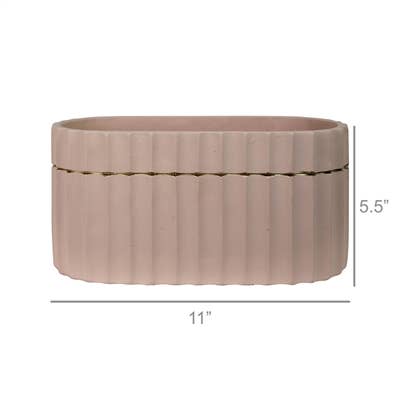 Skylar Pink Oval Pot