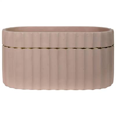 Skylar Pink Oval Pot