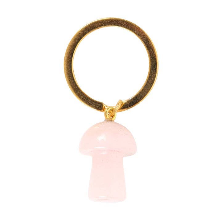 Crystal Mushroom Keyring