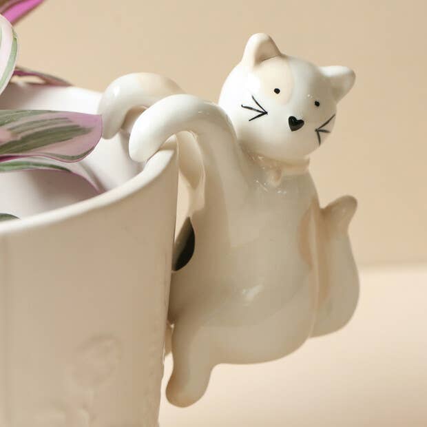 Ceramic Cat Pot Pal